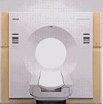 Image of CT scanner, covers closed