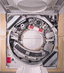 Image of CT scanner, covers open